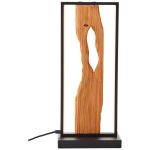 Brilliant Pöytävalaisin Chaumont Aluminium Metalli- Puu Musta 8W 940lm - 830 Lämmin Valkoinen