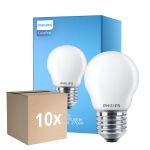 Monipakkaus 10x Philips Corepro LED Lustre E27 Pallo Matta 6.5W 806lm - 827 Erittäin Lämmin Valkoinen | Korvaa 60W