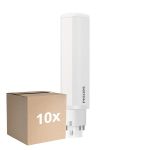 Monipakkaus 10x Philips CorePro PL-C LED 5.5W 600lm - 830 Lämmin Valkoinen | 4-Nastaa - Korvaa 13W