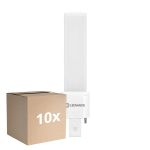 Monipakkaus 10x Ledvance DULUX-S LED 3.5W - 840 Kylmä Valkoinen | 2-Nastaa - Korvaa 7W