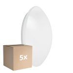 Monipakkaus 5x Ledvance Surface Pyöreä 400 24W 840 1920lm Valkoinen IP44 | Sensori - Kylmä Valkoinen
