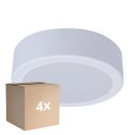Monipakkaus 4x Philips LED Alasvalo DN065C metalli- Valkoinen 12W 1200lm 110D - 830 Lämmin Valkoinen | 175mm - Odetnij 150mm - IP20