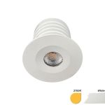 EcoDim Upotettu Kohdevalaisin Mini Valkoinen 2.5W 155lm 30D - 827 Erittäin Lämmin Valkoinen | 35mm - Odetnij 28mm - IP67 - Himmennettävä