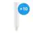 Monipakkaus 10x Ledvance Dulux-D LED 9W - 830 Lämmin Valkoinen | 2-Nastaa - Korvaa 26W