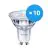 Monipakkaus 10x Philips Corepro LED Kohdevalaisin GU10 PAR16 4W 345lm 36D - 830 Lämmin Valkoinen | Himmennettävä - Korvaa 50W