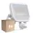 Monipakkaus 8x Ledvance LED Valonheitin Aluminium Valkoinen 41W 5500lm 100D - 830 Lämmin Valkoinen | IP65 - Liike- Ja Valotunnistin - Symmetrinen