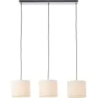 Brilliant Teddy Riippuvalaisin Metalli- Tekstiili Beige | Sopii 3x E27