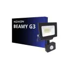 Noxion LED Valonheitin Beamy G3.1 Musta 20W 2200lm 100D - 830 Lämmin Valkoinen | IP44 - Liike- ja Valotunnistin - Symmetrinen 
