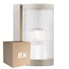Monipakkaus 6x Nordlux Coupar Seinävalaisin Aluminium Sanded | IP54 - Sopii E27