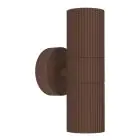 Eglo Seinävalaisin Tomelloso Ulkona Aluminium Ruosteinen Up & Down | Sopii 2x GU10